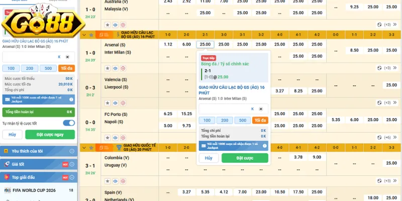 Thưởng khi dự đoán đúng khá cao