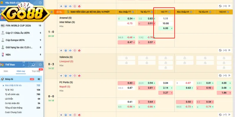 Có nhiều vé cược để lựa chọn khi chơi